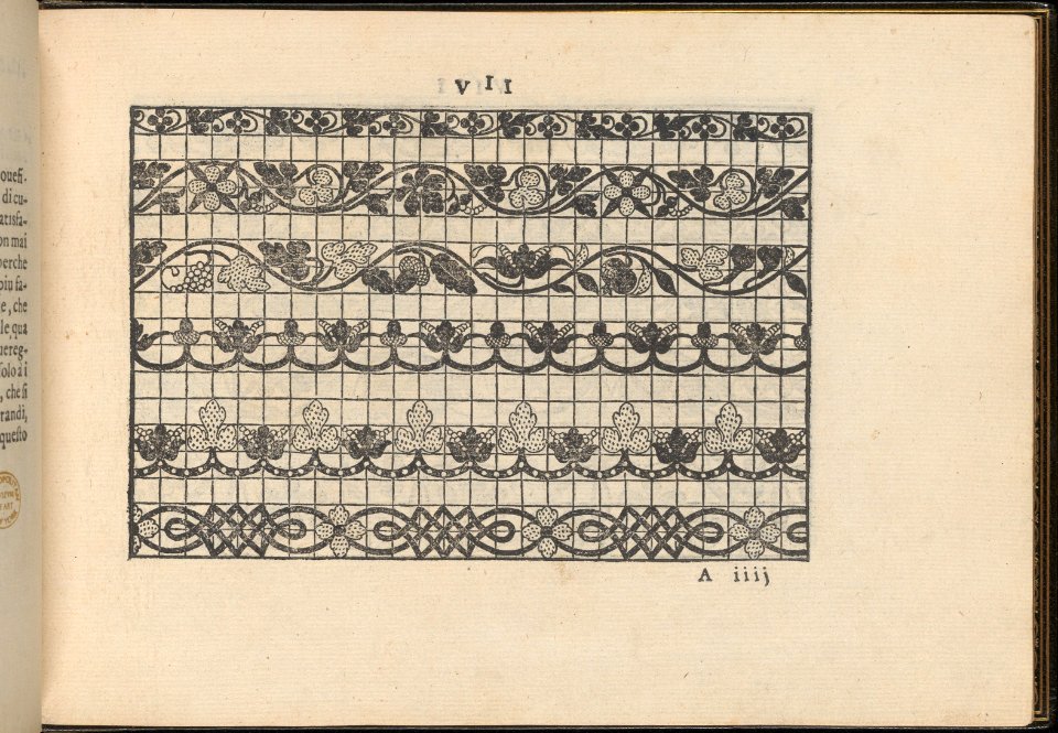 La Vera Perfettione del Disegno di varie sorti di recami, page 4 (recto) MET DP361954