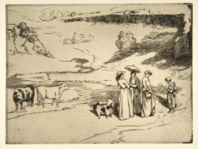 Les Demoiselles de village, after Courbet MET DP814358