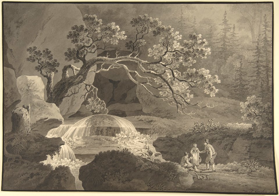 Landscape with Waterfall MET DP804317
