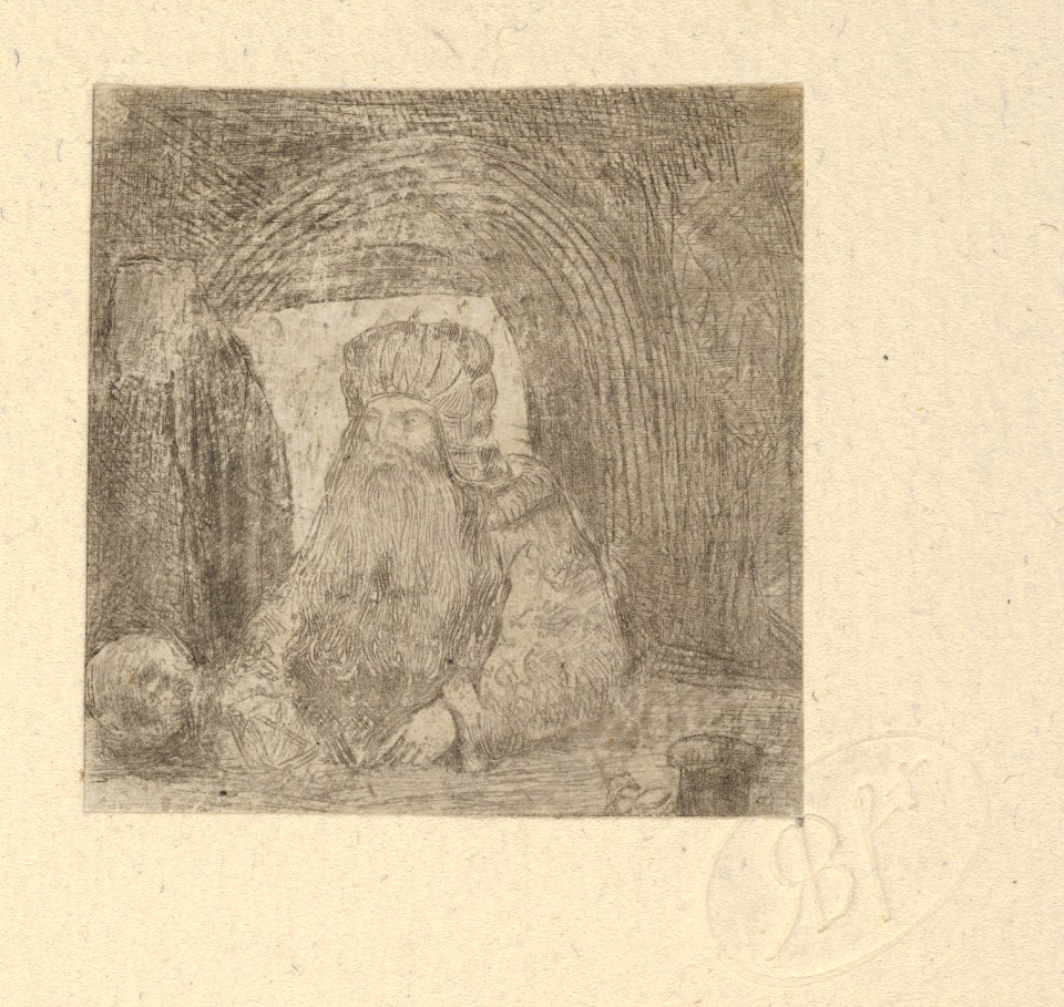 L'Ermite à la Tête de Mort (The Hermit with Skull) MET DP834249