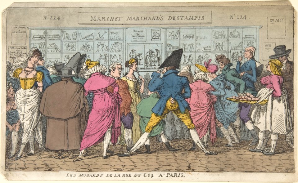 Les Musards de la Rue du Coq à Paris (Dawdlers of the Rue Coq, Paris) MET DP808272