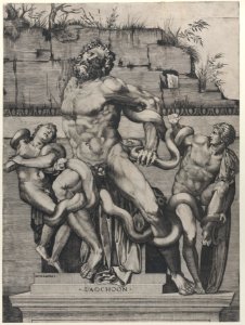 Laocoön and his sons being attacked by serpents Met DP885728