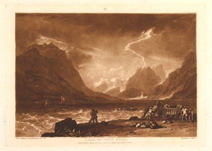 Lake of Thun, Swiss (Liber Studiorum, part III, plate 15) MET DP821376