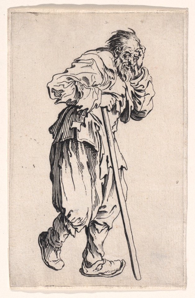 La Gueux Appuye sur son Baton (The Beggar Leaning on his Cane) Met DP890629