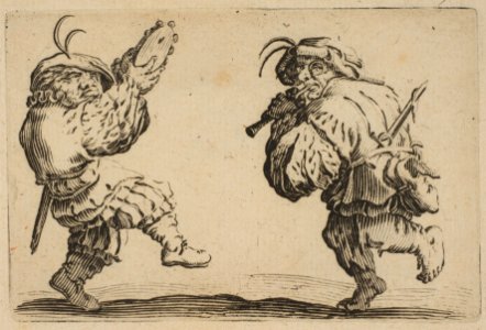 Les Danseurs a la Flute et au Tambourin (Two Dancers Playing the Flute and the Tambourine), from Les Caprices Series B, The Nancy Set MET DP818530