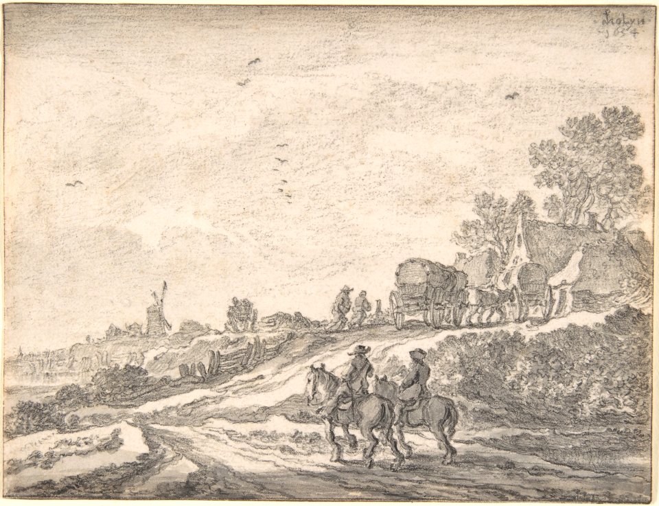 Landscape with Two Men on Horseback MET DP800496