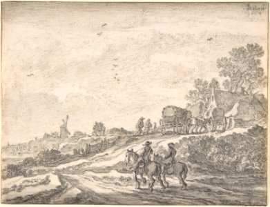 Landscape with Two Men on Horseback MET DP800496