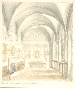Lea Castle, Worcestershire, Dining Room Looking South MET DP805399