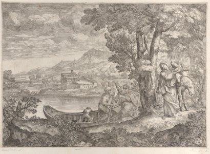 Landscape with the flight into Egypt Met DP885614