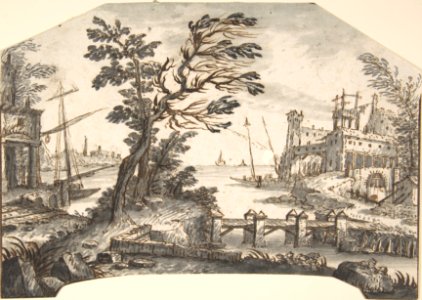 Landscape Drawing for a Wall-Decoration MET DP803162