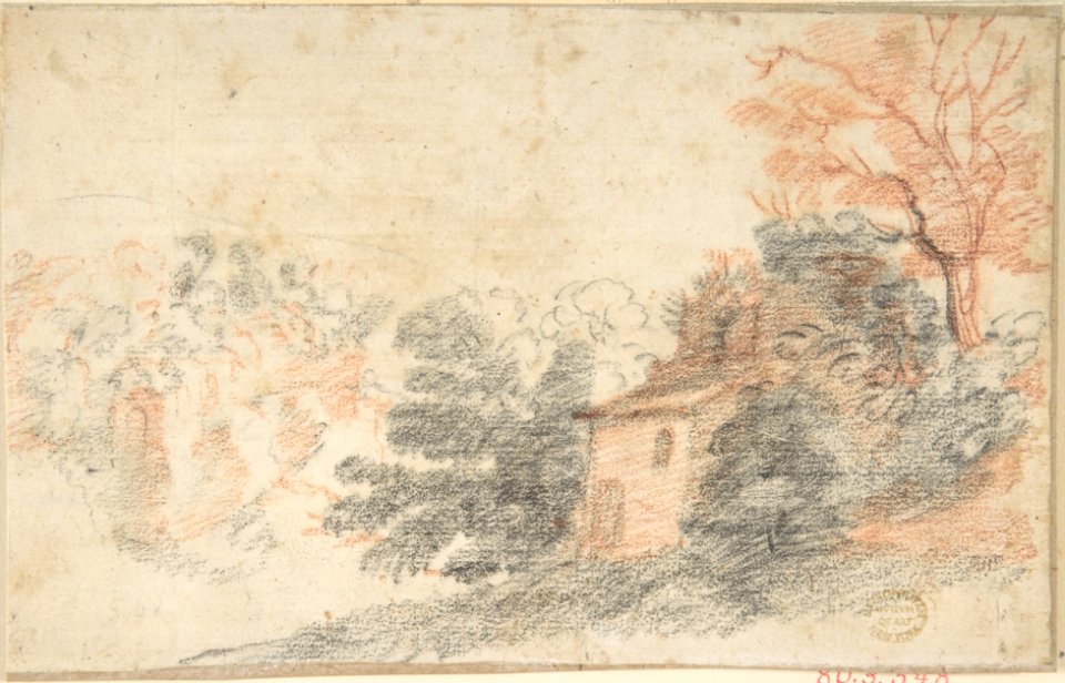 Landscape with House and Trees MET DP802985