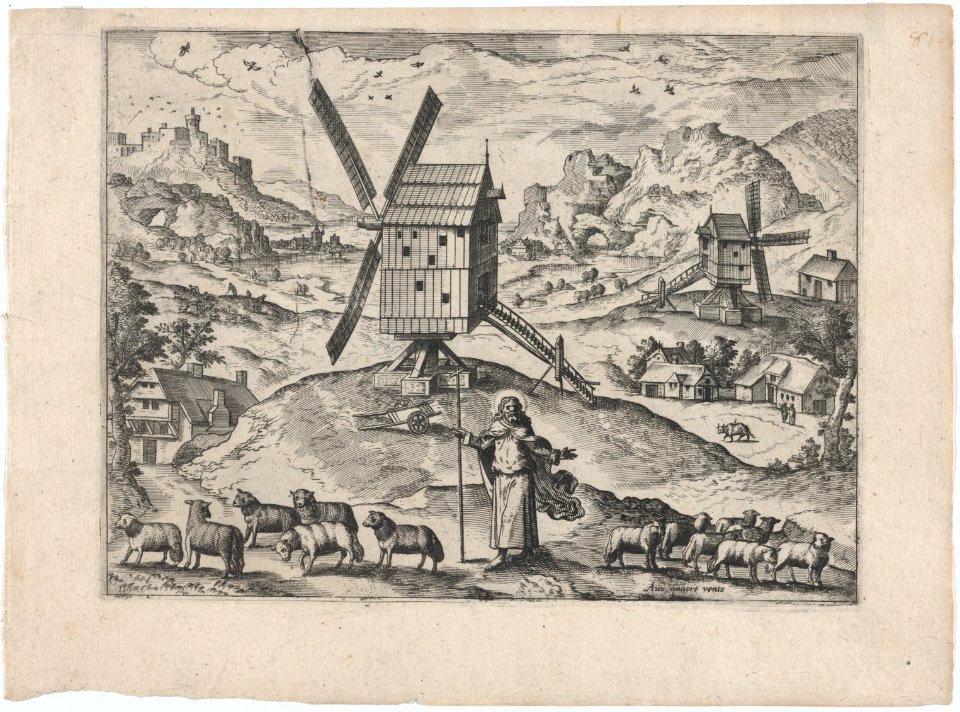 Landscape with Windmills and Christ as Good Shepherd MET DP875197