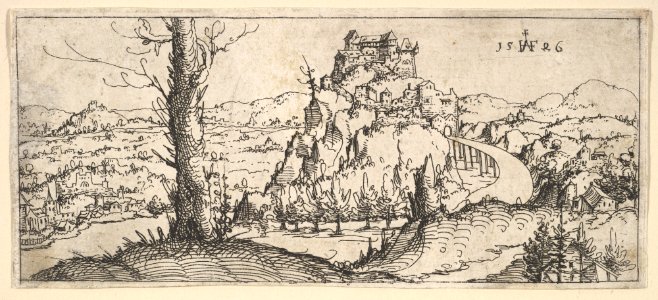Landscape with High Rocks and Fortresses MET DP823100