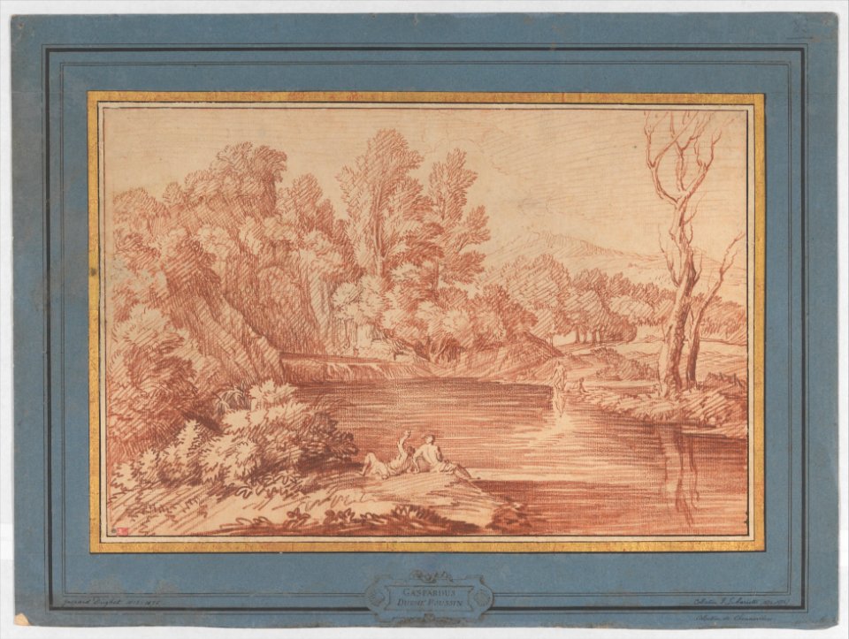 Landscape with Figures on the Bank of a River MET DP223080