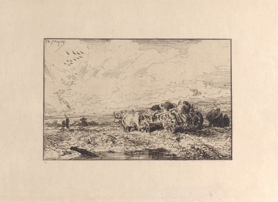 Landscape with a Cart Pulled by Oxen Met DP886961