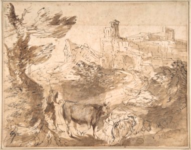 Landscape with Herdsman MET DP802266