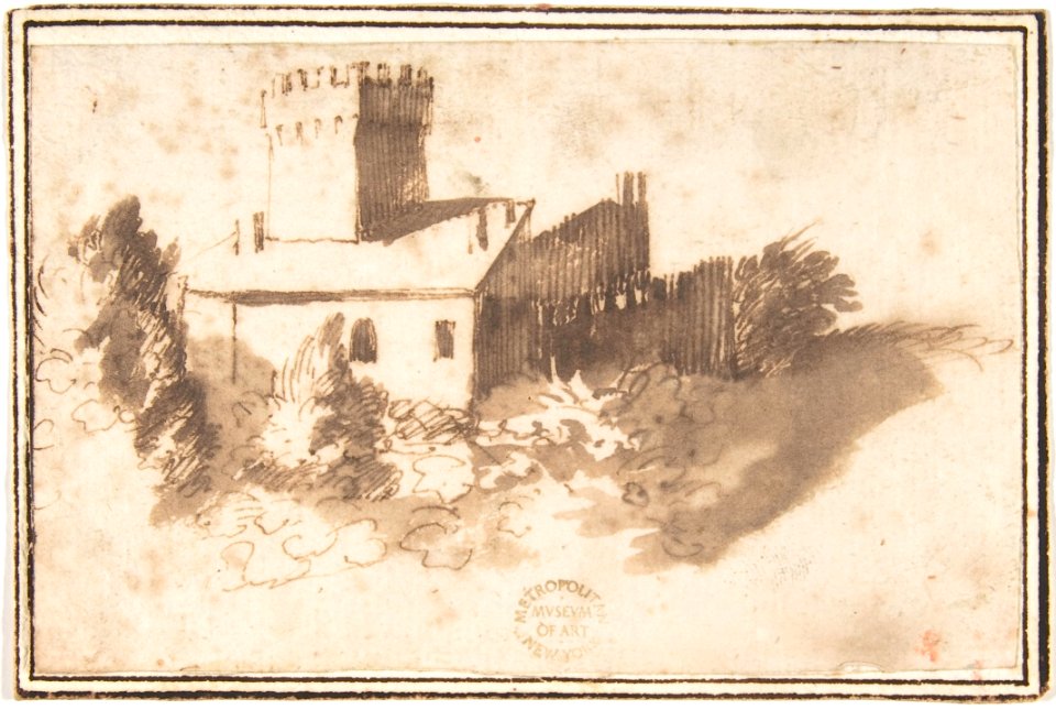 Landscape with a Fortified Building MET DP807565
