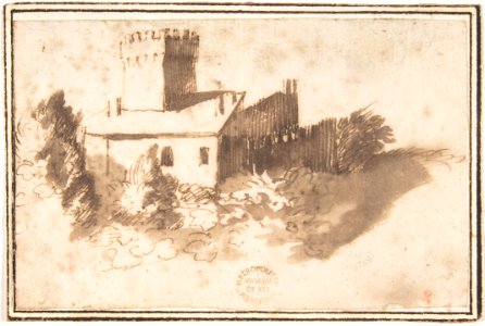 Landscape with a Fortified Building MET DP807565