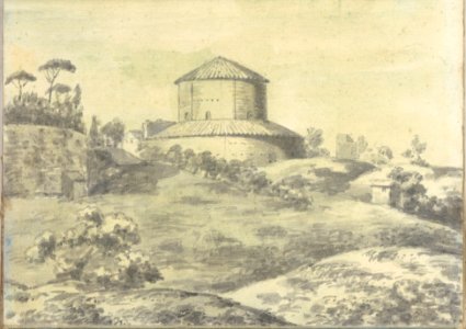 Landscape with Granary (?) (Smaller Italian Sketchbook, leaf 4 recto) MET DP269412