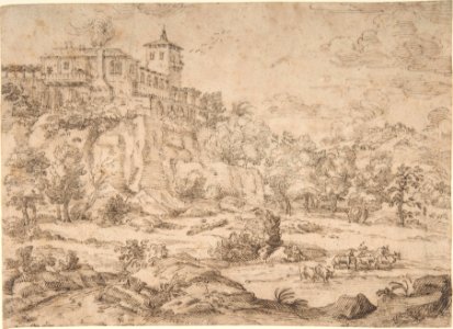 Landscape with Hilltop Villa MET DP806611