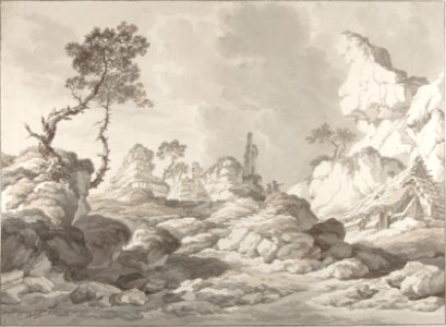Landscape with a ruin near Mödling MET DP806825