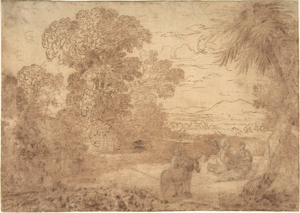 Landscape with the Rest on the Flight into Egypt MET DP805696