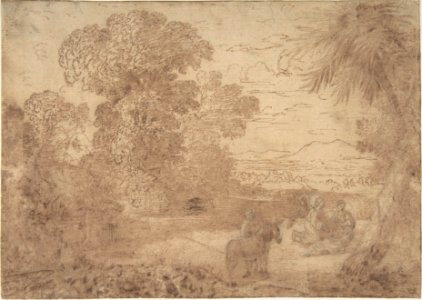 Landscape with the Rest on the Flight into Egypt MET DP805696