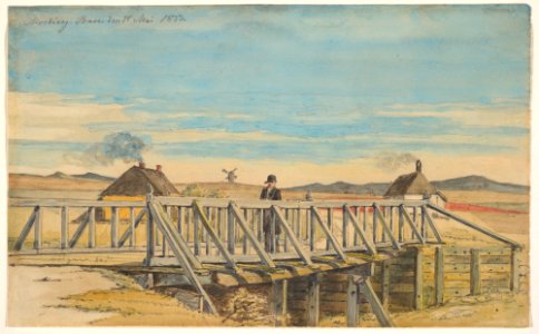 Landscape with a Bridge Near Mosbjerg MET DP826410