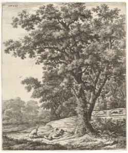 Landscape with the Death of Adonis, from the Series of Six Mythological Scenes MET DP836054