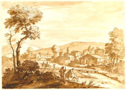 Landscape with a Town by a River MET DP820583