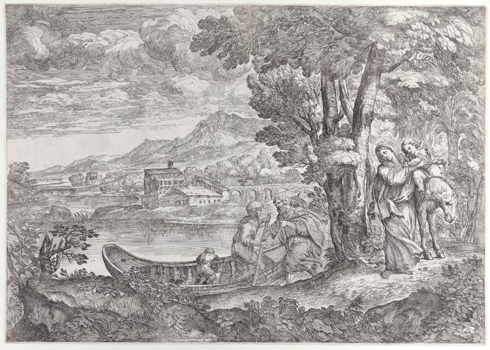 Landscape with the flight into Egypt Met DP885633