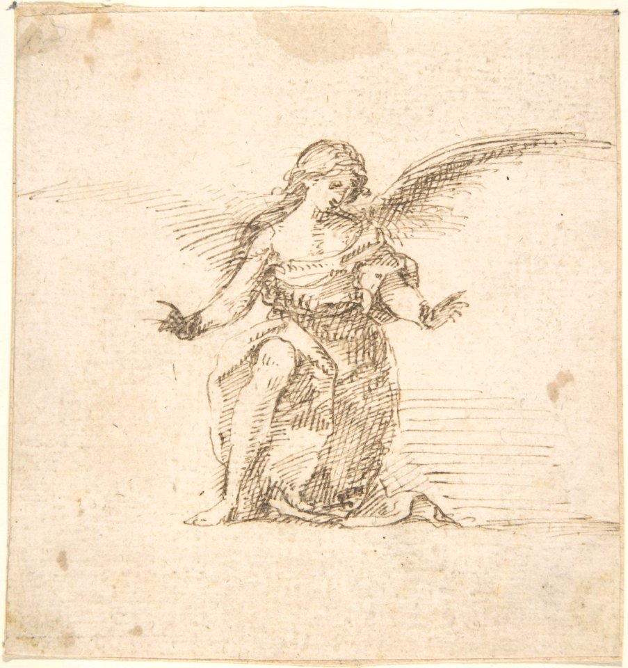Kneeling Angel With Hands Outstretched MET DP800407