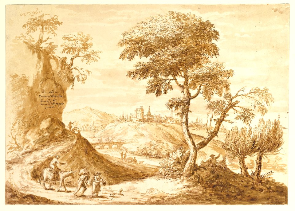 Landscape with a Town in the Distance MET DP820584