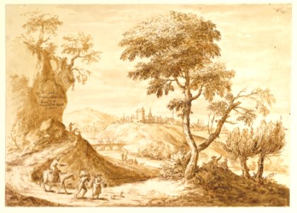 Landscape with a Town in the Distance MET DP820584