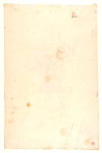 Kneeling Woman (lower register); verso- Kneeling Woman (lower register); (studies for wall paintings in the Chapel of Saint Remi, Sainte-Clotilde, Paris, 1858) MET DP812070