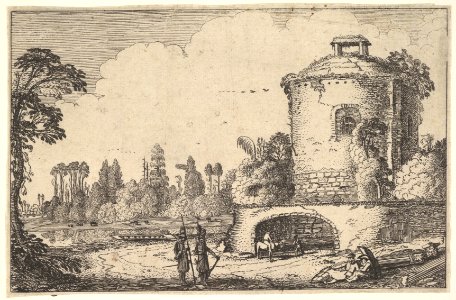 Landscape with a Round Tower MET DP828079
