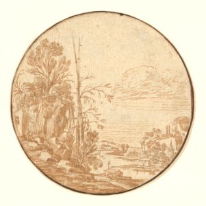 Landscape with a River and a Village MET DP857016
