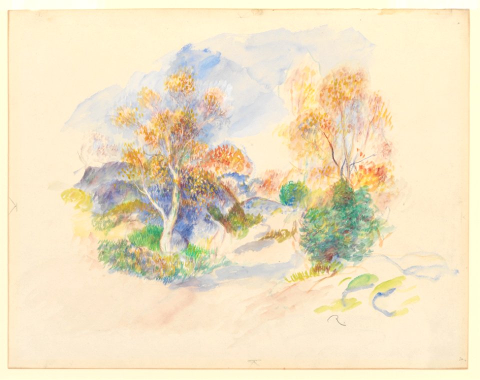 Landscape with a Path between Trees MET DP212225