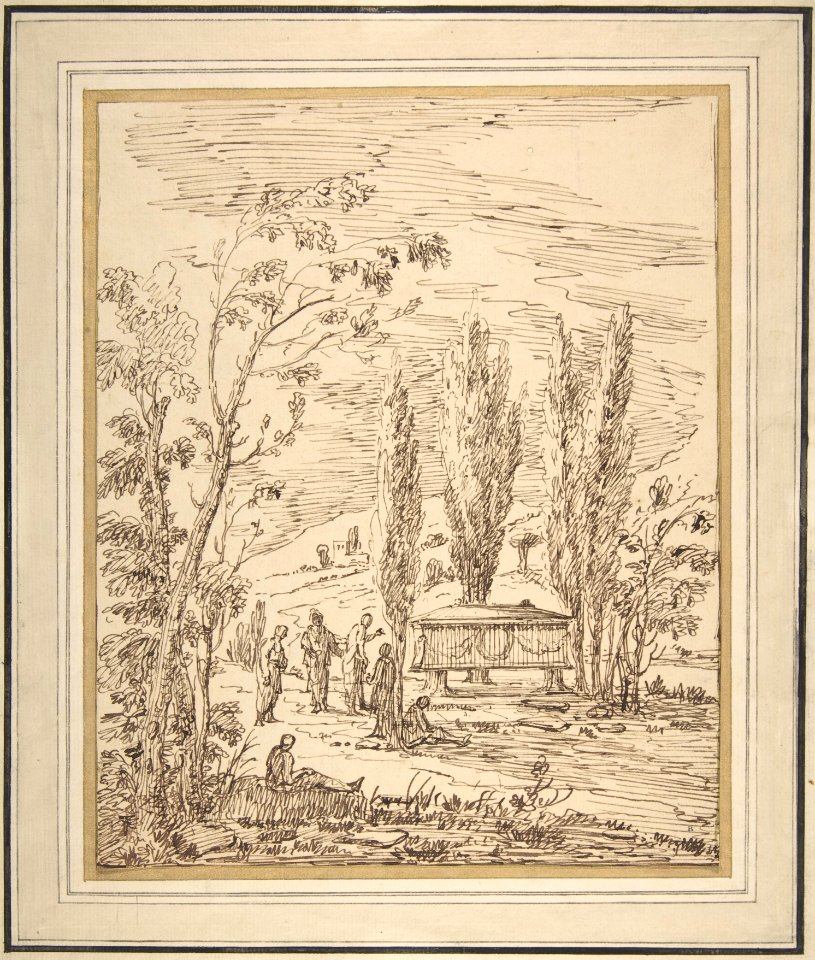 Landscape with Figures near a Tomb MET DP808040