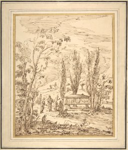 Landscape with Figures near a Tomb MET DP808040