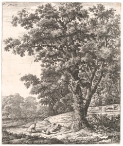 Landscape with the Death of Adonis, from the Series of Six Mythological Scenes MET DP876282