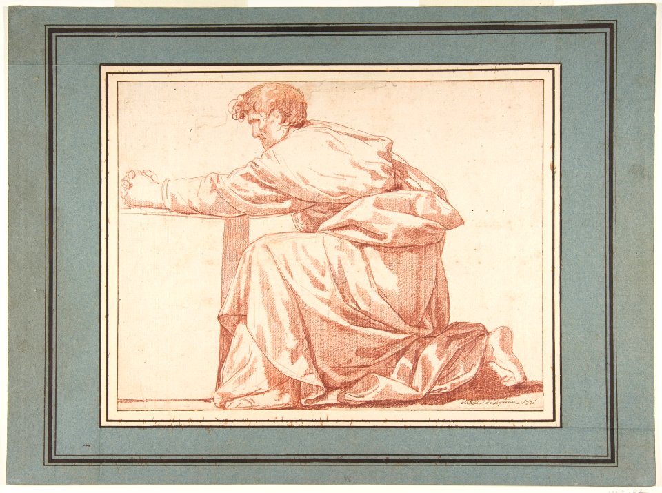 Kneeling Draped Male Figure MET DP811939