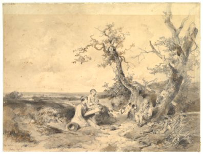 Landscape with an Artist Sketching MET DP820038
