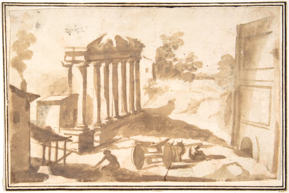 Landscape with a Ruined Temple MET DP807653