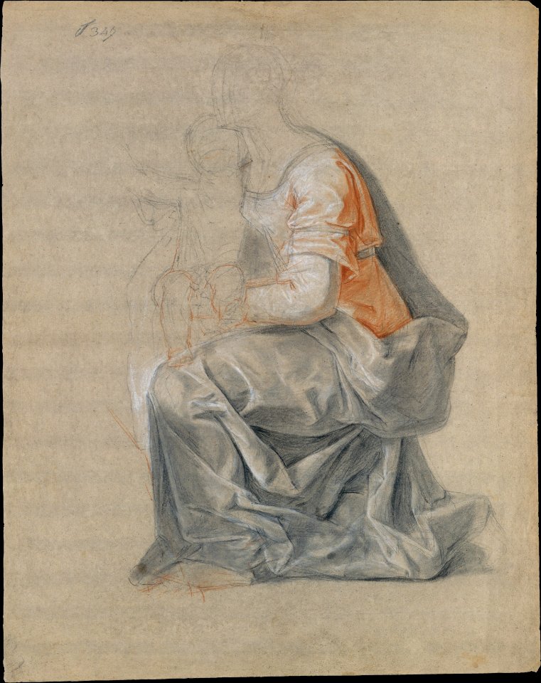 Kneeling Female Figure Holding a Child MET DT6097