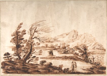 Landscape with Six Figures. MET DP801404