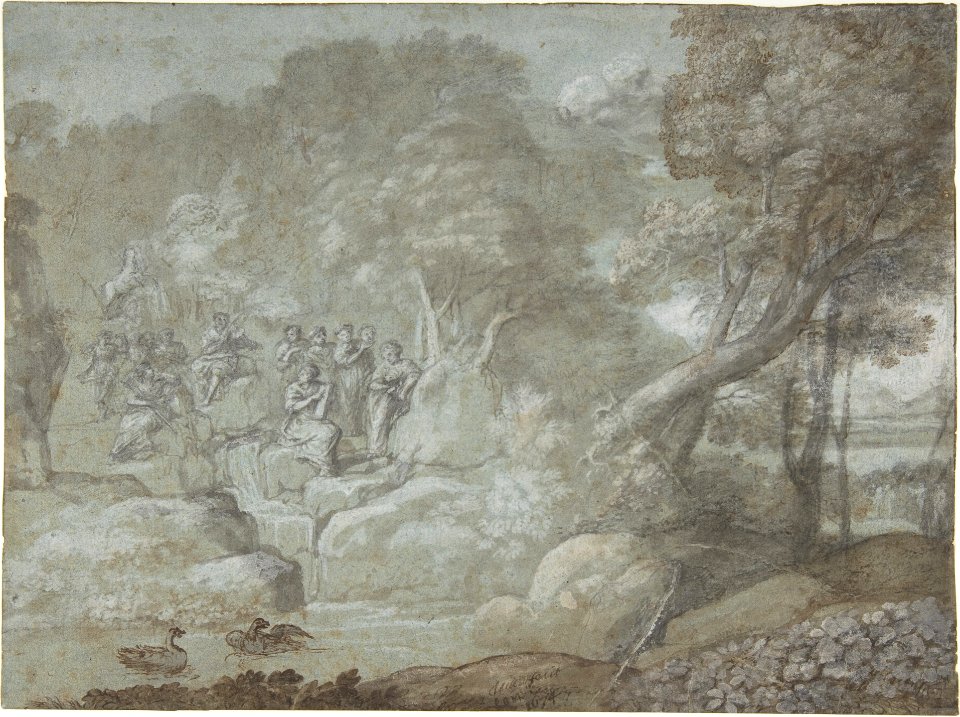 Landscape with Apollo and the Muses MET DP805688