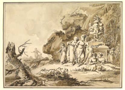 Landscape with Children in Oriental Costume MET DP819915