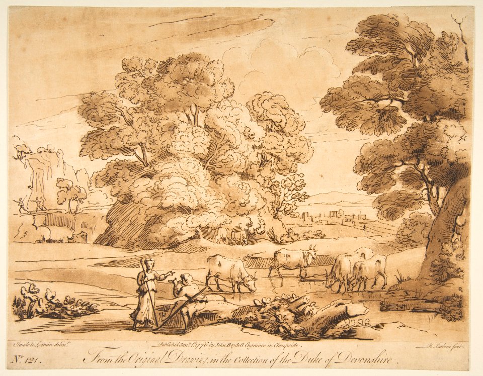 Landscape with Shepherd and Shepherdess MET DP817312