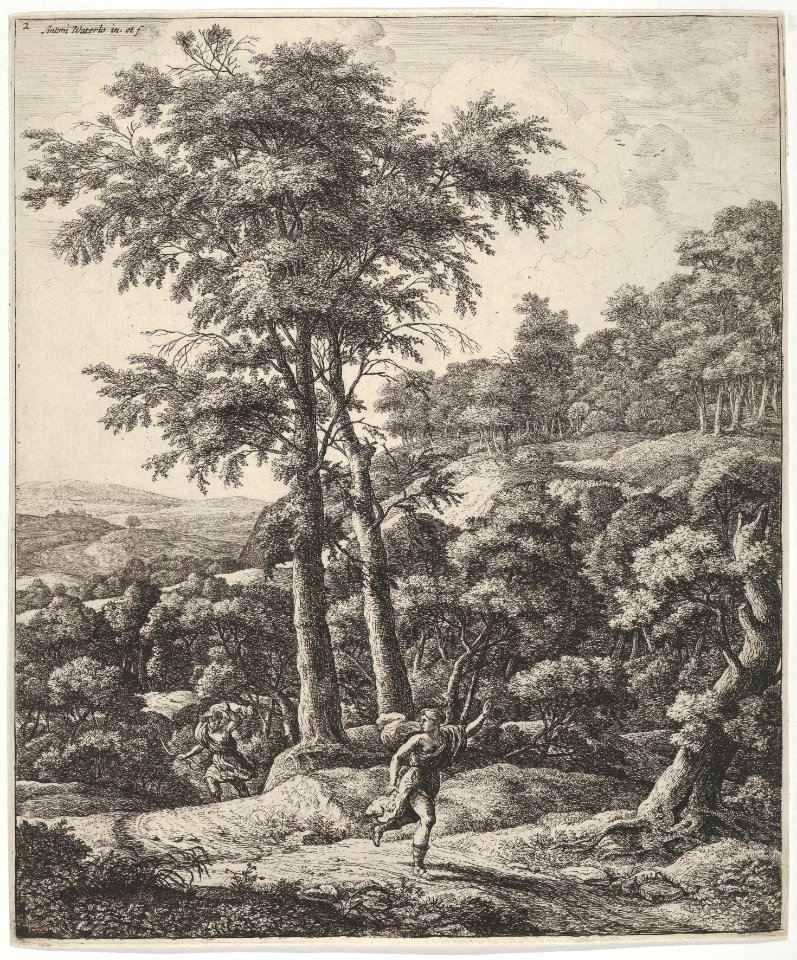 Landscape with Apollo and Daphne, from the Series of Six Mythological Scenes MET DP836062